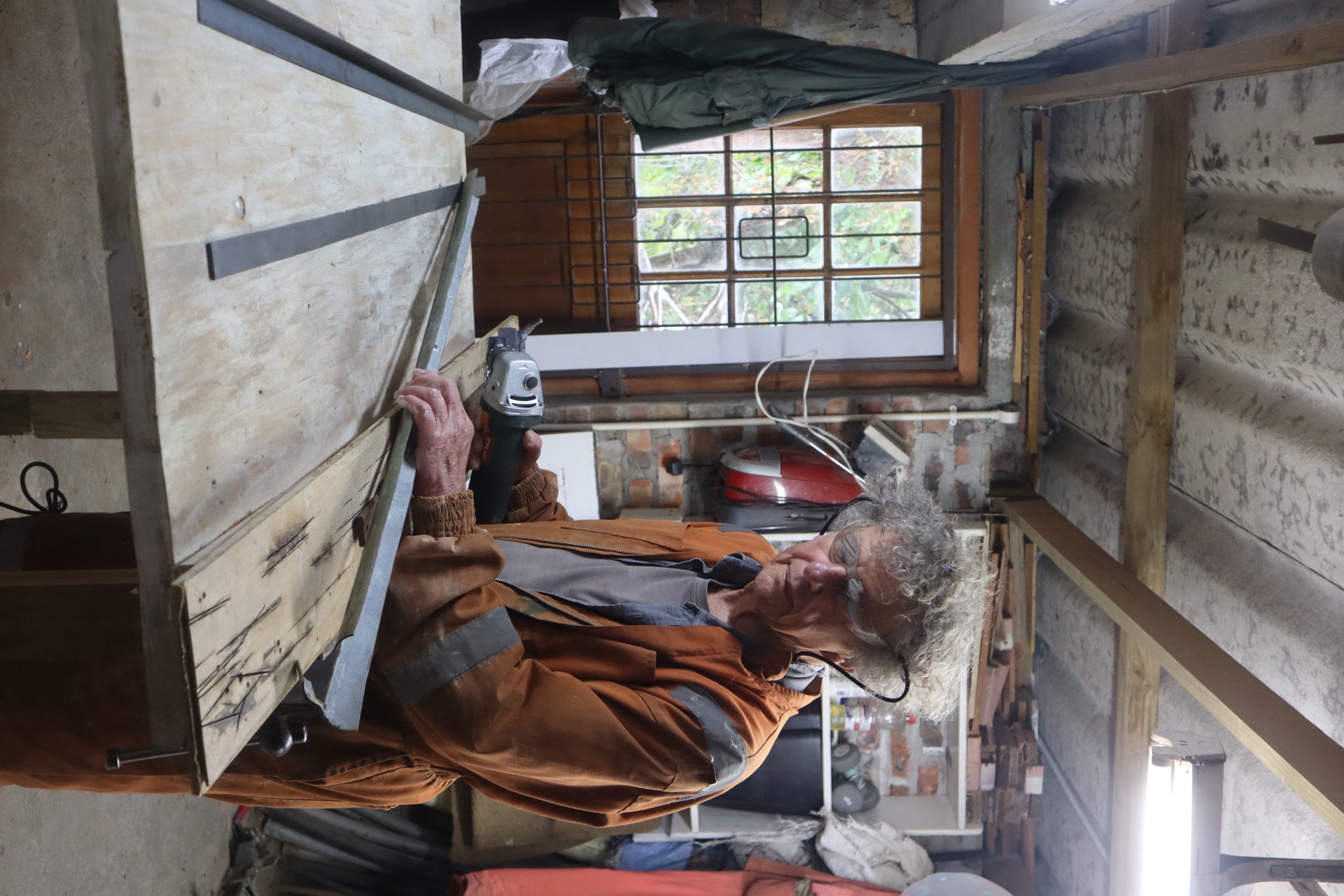 Ant working in his workshop